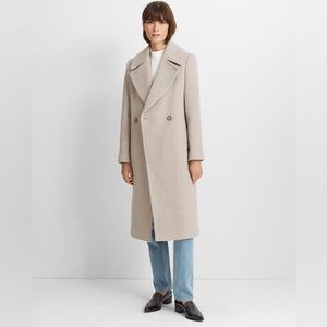 Club Monaco Daylina Wool Coat Almond